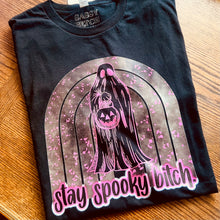 Load image into Gallery viewer, stay spooky bitch T-Shirt