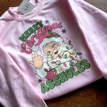 Load image into Gallery viewer, Merry Christmas Assholes Sweatshirt
