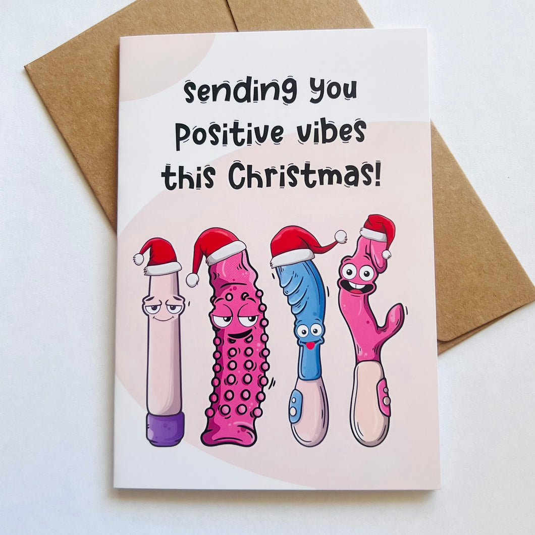 Positive Vibes Christmas Card