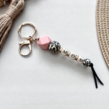 Load image into Gallery viewer, Mama/Mom Leopard Keychain
