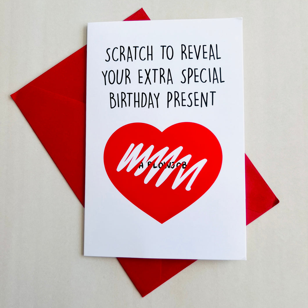 Scratch to Reveal Card