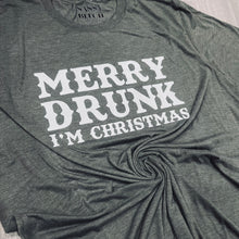Load image into Gallery viewer, Merry Drunk I’m Christmas T-Shirt
