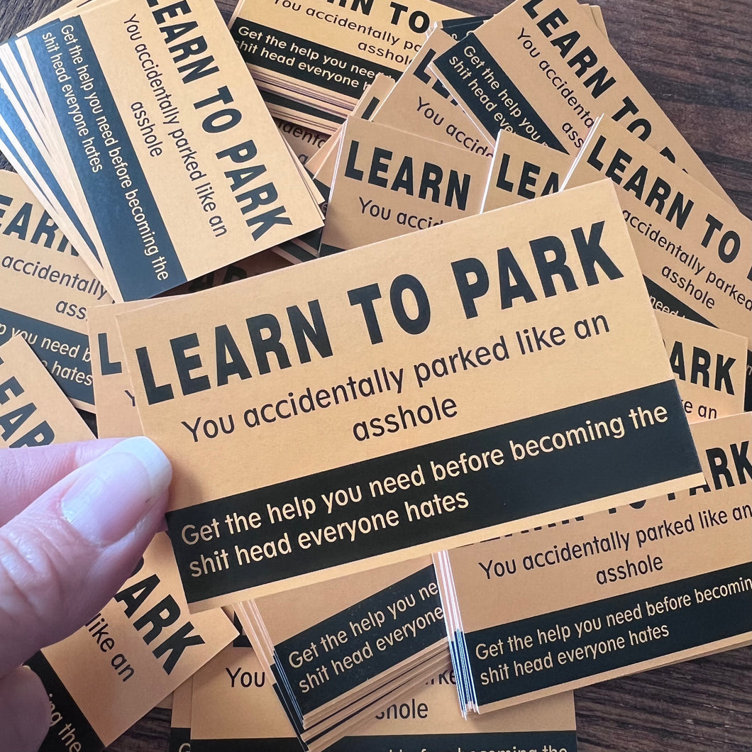 Learn To Park Cards – Sassy Bitch Designs