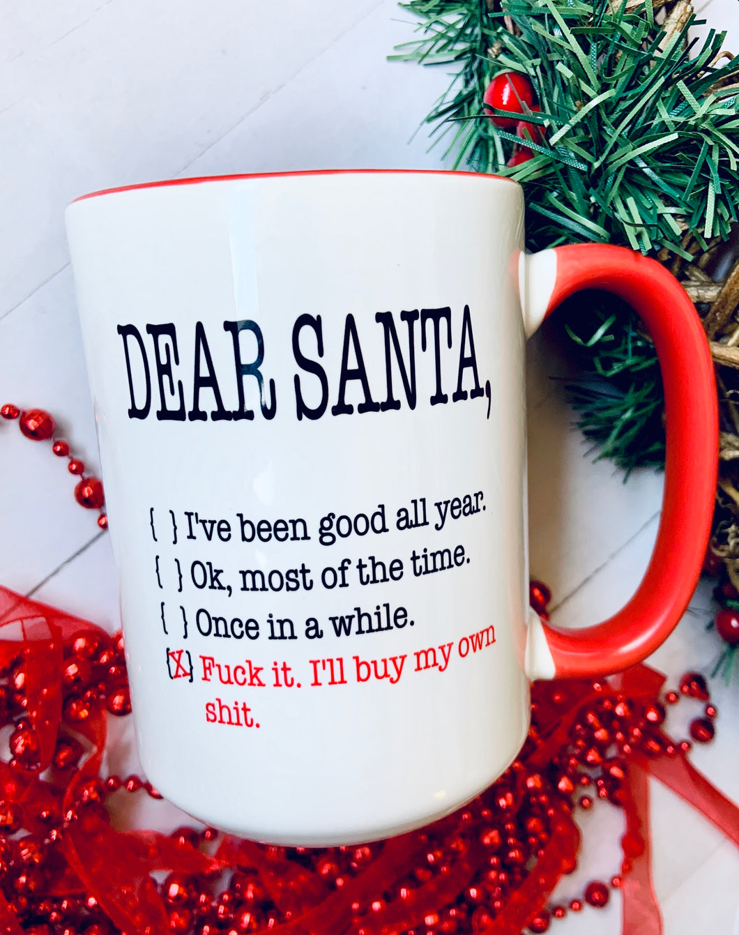 Dear Santa 15oz Ceramic Mug