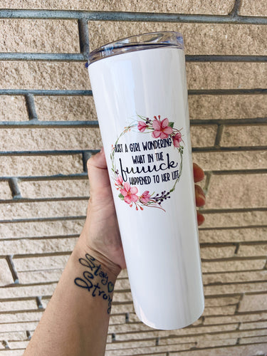 30 oz Skinny Tumbler With Lid & Straw – Sassy Boo Creations