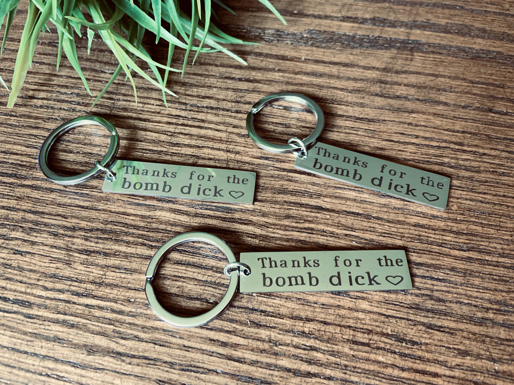 Bomb Dick Keychain