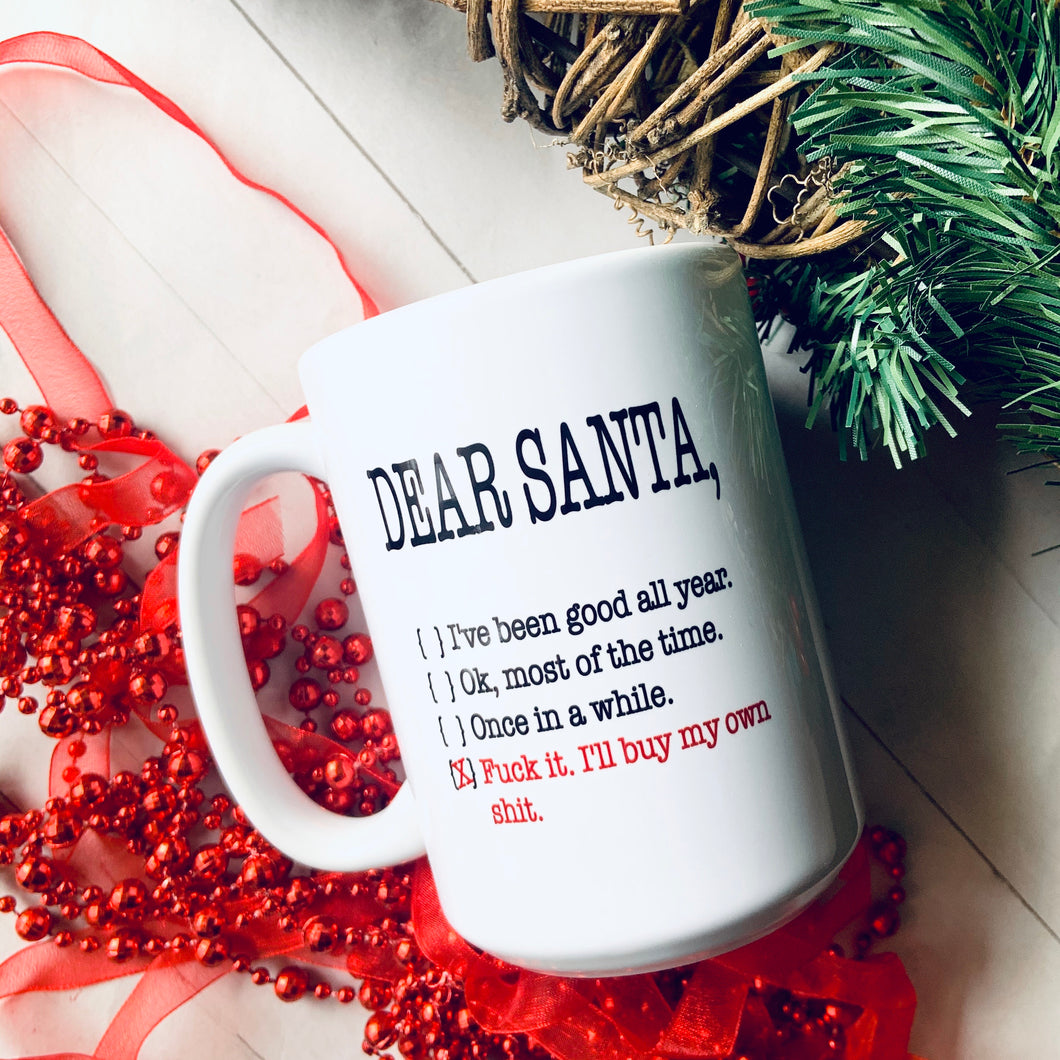 Dear Santa 15oz Ceramic Mug